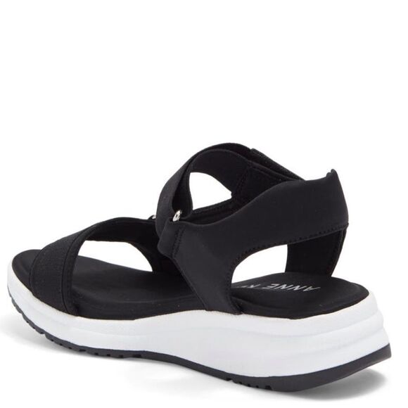 ANNE KLEIN Goldie Sport Sneaker Sandal, Comfort Cushioned, Black, Size 11, NWT - Picture 3 of 16